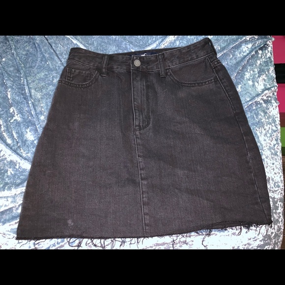 black denim skirt hollister